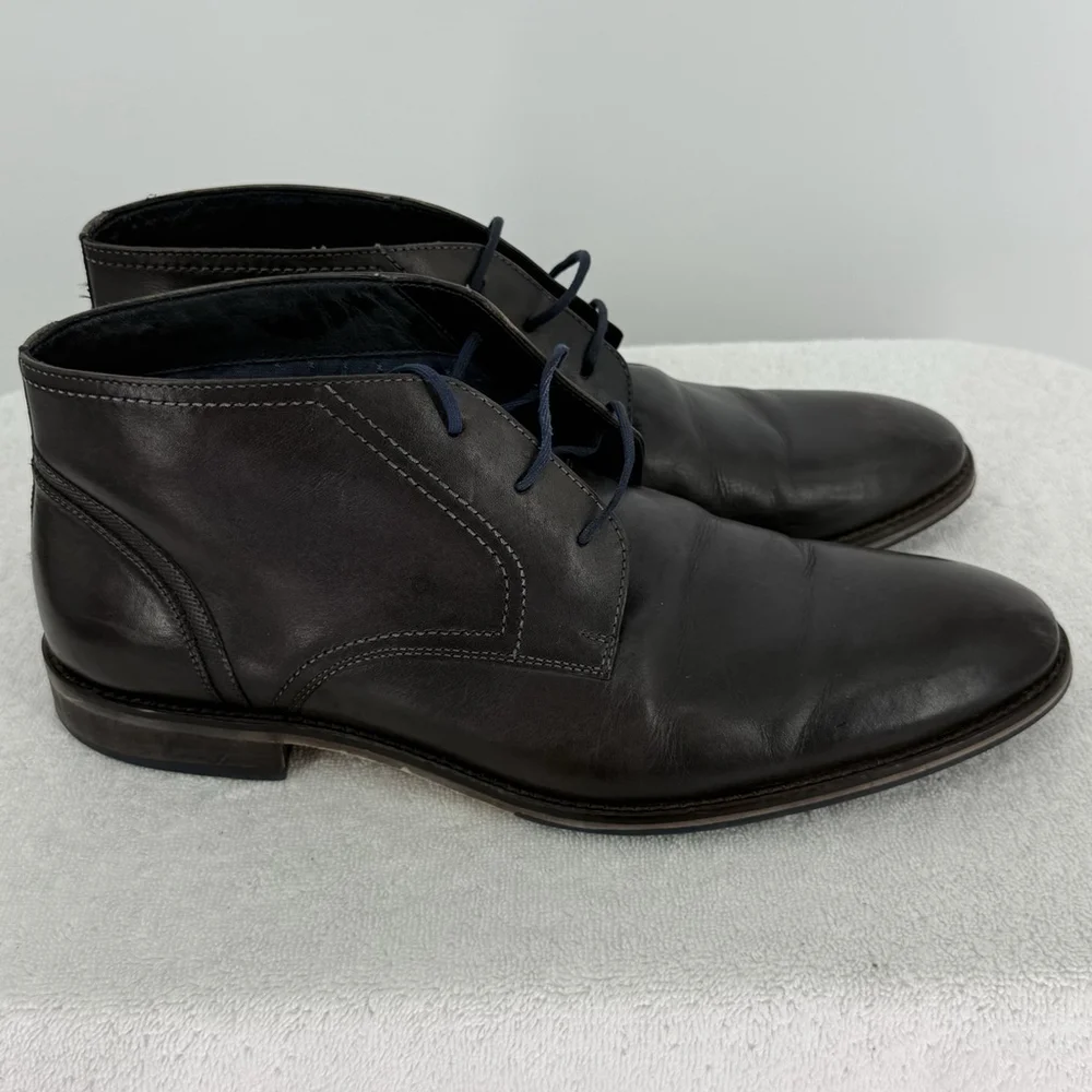 Gordon Rush Chadwick Chukka Boots Black Leather Men’s Size 11.5
